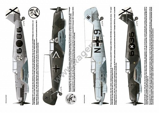 Kagero 3044 Messerschmitt Bf 109 A-D (EN)