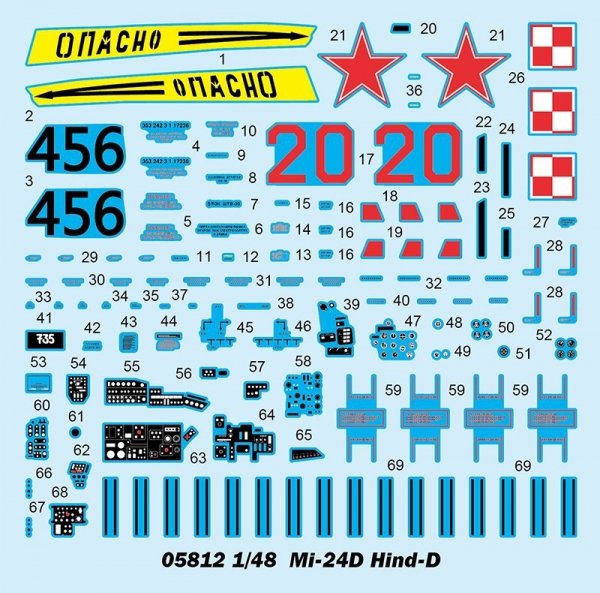 Trumpeter 05812 Mi-24D Hind-D 1/48