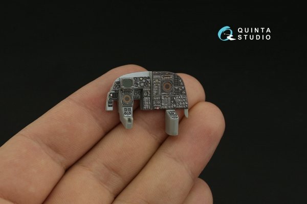 Quinta Studio QDS-48324 A-6E 3D-Printed coloured Interior on decal paper (Kinetic) (Small version) 1/48
