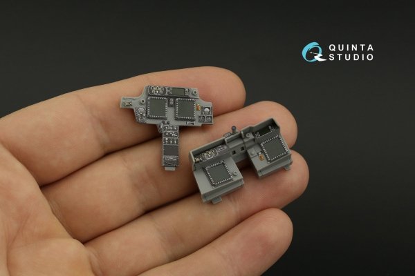 Quinta Studio QD35073 AH-64D/E 3D-Printed &amp; coloured Interior on decal paper (Meng) 1/35