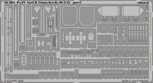 Eduard 36082 Pz. IV Ausf. D Kw. K.40/ L43 75mm 1/35 Dragon