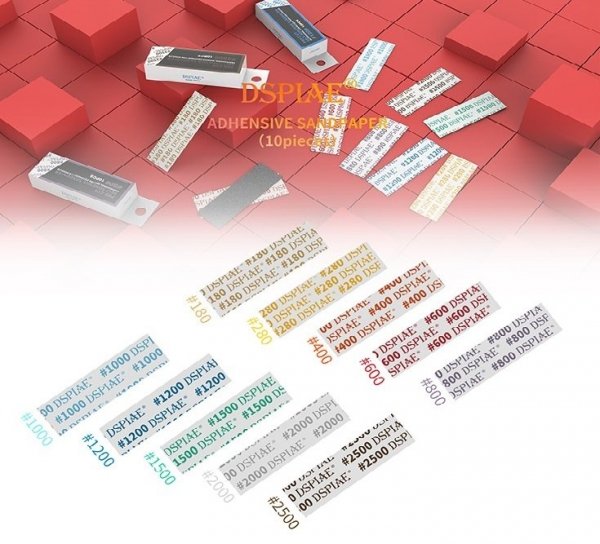 DSPIAE MSP-2500 #2500 DIE-CUTTING ADHESIVE SANDPAPER / PAPIER ŚCIERNY SAMOPRZYLEPNY