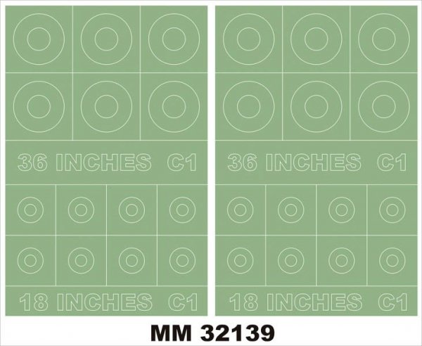 Montex MM32139 RAF ROUNDELS TYPE C1 36,18 Inches
