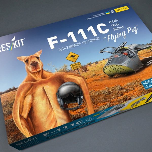 RESKIT RSK32-0002 F-111С "Pig" Escape Pod (Crew Module) Royal Australian Air Force - resin model kit (1/32)