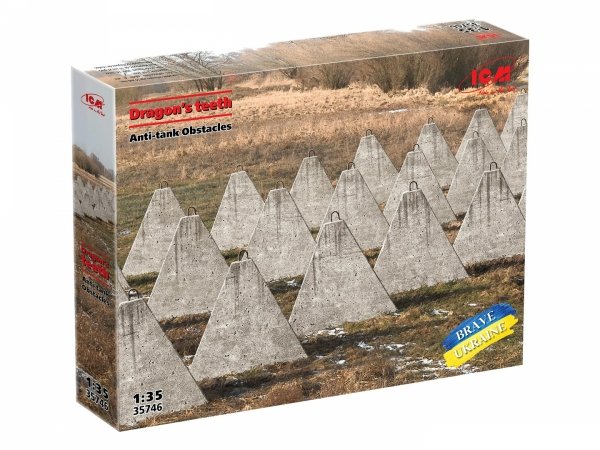 ICM 35746 Dragon’s teeth’. Аnti-tank Obstacles 1/35