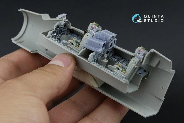 Quinta Studio QD+48520 Tornado Gr.1 3D-Printed &amp; coloured Interior on decal paper (Italeri) (with 3D-printed resin parts) 1/48