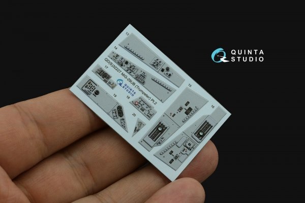 Quinta Studio QD32227 MiG-29UB 3D-Printed &amp; coloured Interior (Trumpeter) 1/32