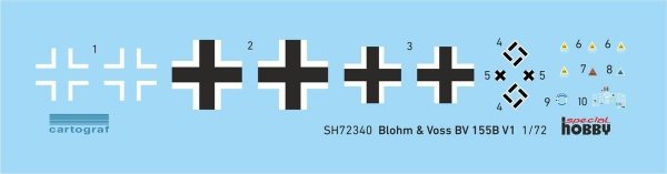 Special Hobby 72340 Blohm &amp; Voss BV 155V-1 1/72