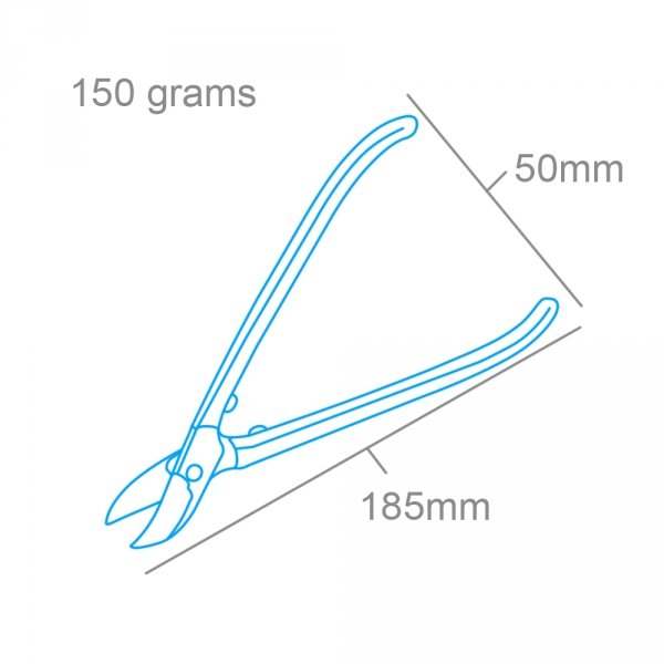 Modelcraft PPL1208 Curved Jewellers Tinsnips (180mm)