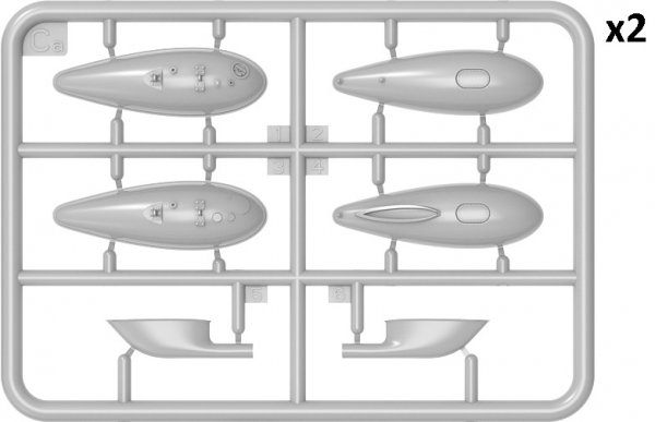 MiniArt 48060 P-47M THUNDERBOLT. DORSAL FIN. BASIC KIT 1/48
