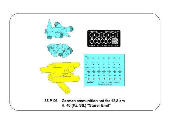 Aber 35P-06 German ammunition for Sturer Emil