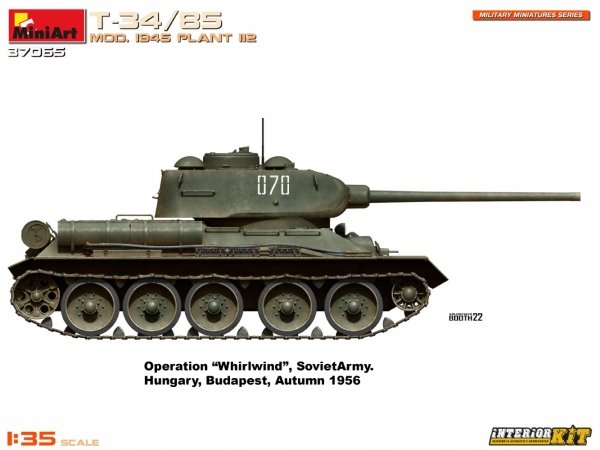 MiniArt 37065 T-34/85 MOD. 1945. PLANT 112. INTERIOR KIT 1/35