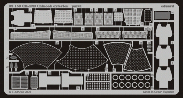 Eduard 32159 CH-47D Chinook exterior 1/35 TRUMPETER