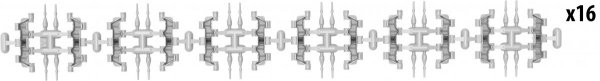 MiniArt 37050 T-55 RMSh WORKABLE TRACK LINKS. EARLY TYPE (1:35)