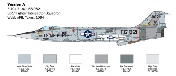Italeri 2515 F-104 STARFIGHTER A/C 1/32