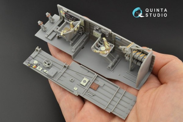 Quinta Studio QD32091 Ju 87A 3D-Printed &amp; coloured Interior on decal paper (Trumpeter) 1/32