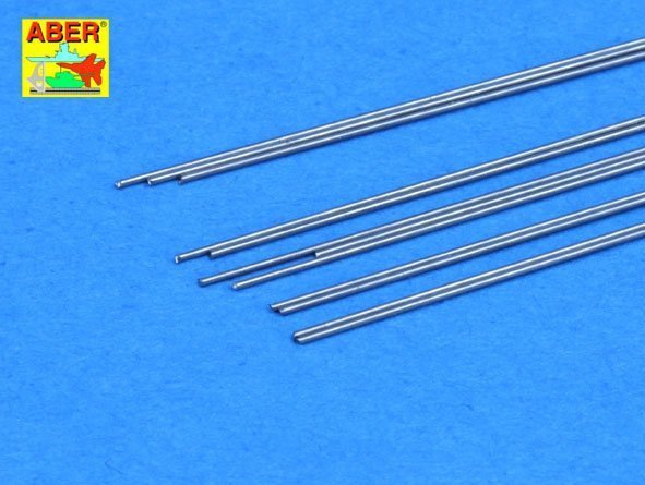 Aber SR04 Steel round rods fi 0,4mm length 250mm x12 pcs.