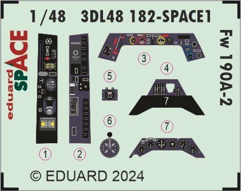 Eduard 3DL48182 Fw 190A-2 SPACE EDUARD 1/48