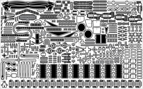 Pontos 35010F1 USS BB-64 Wisconsin 1991 Detail Up Set (1:350)