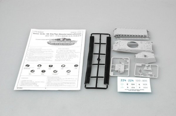 Trumpeter 07291 King Tiger Henschel Turret w/Zimmerit (1:72)