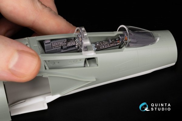 Quinta Studio QDS+48486 F-4N Phantom II 3D-Printed &amp; coloured Interior on decal paper (Academy) (Small version) (with 3D-printed resin parts) 1/48