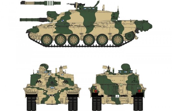 Rye Field Model 5062 Challenger 2 with workable track links 1/35