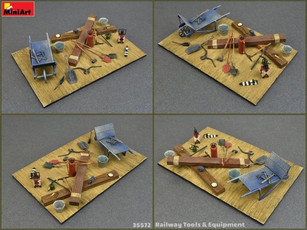 MiniArt 35572 RAILWAY TOOLS &amp; EQUIPMENT (1:35)
