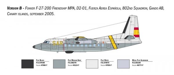 Italeri 1455 Fokker F-27 SAR 1/72