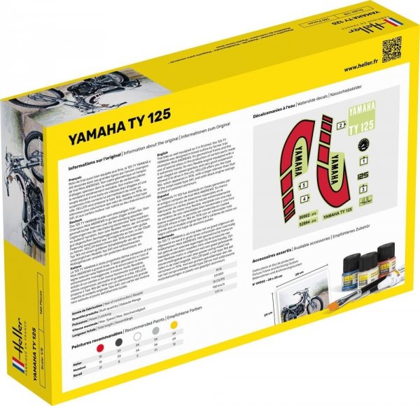 Heller 56902 Yamaha TY 125 - Starter Kit 1/8