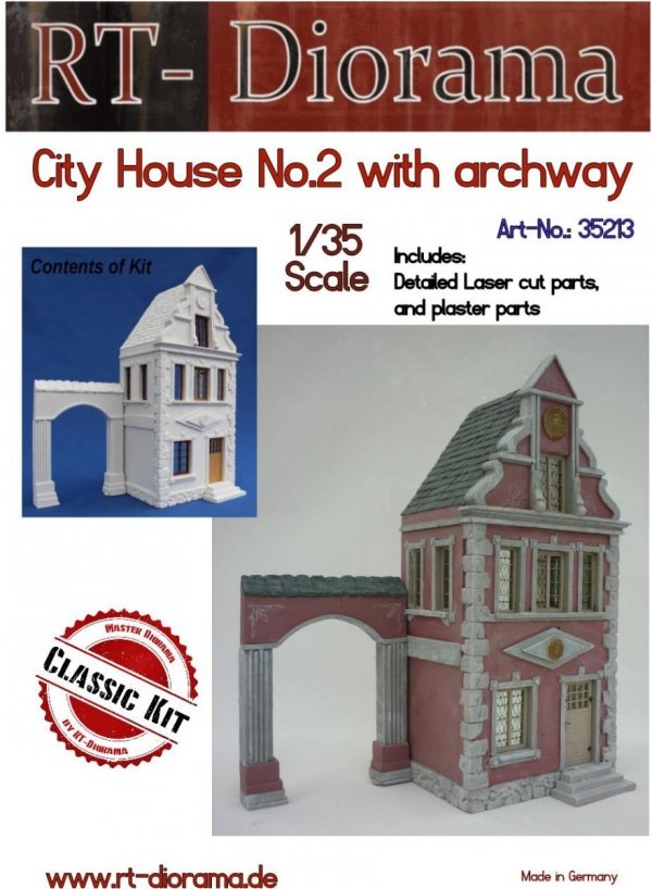 RT-Diorama 35213 City House No.2 with archway 1/35