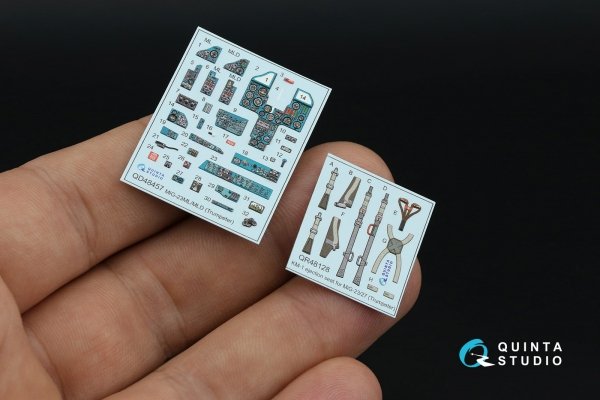 Quinta Studio QD48457 MiG-23ML/MiG-23MLD 3D-Printed &amp; coloured Interior on decal paper (Trumpeter) 1/48