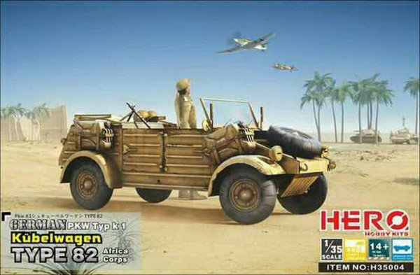 Voyager Model PR35084 WWII German Kubelwagen Type 82 Africa Troop Special Balloon Tires Patten 1 1/35
