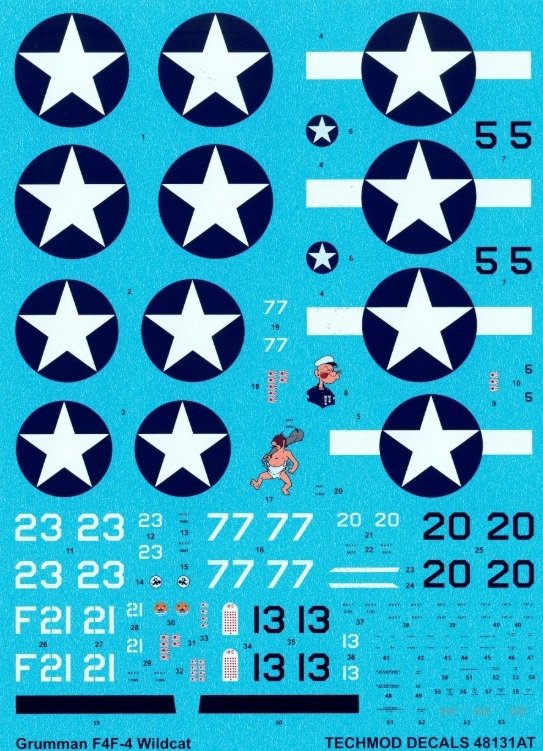 Techmod 48131 Grumman F4F-4 Wildcat 1/48