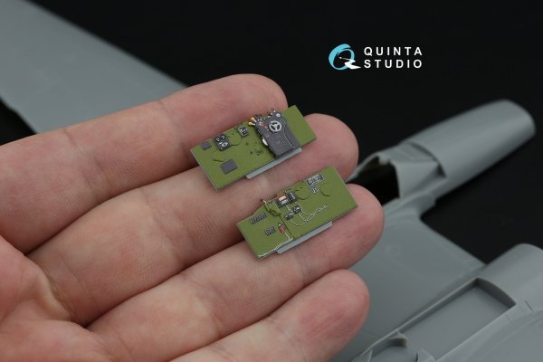 Quinta Studio QD48643 P-38J Lightning 3D-Printed &amp; coloured Interior on decal paper ( Hasegawa ) 1/48