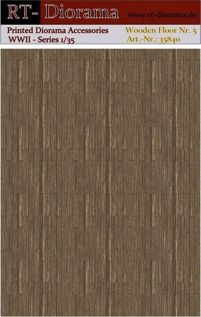 RT-Diorama 35840 Printed Accessories: Wooden Floor Nr.5 1/35