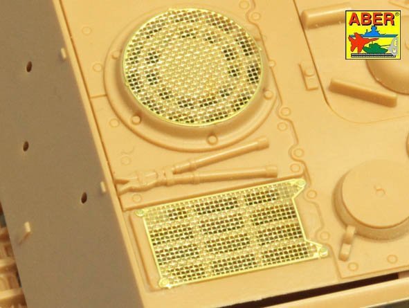 Aber 48A30 Grilles for Sd.Kfz.186 Jagdtiger 1:48
