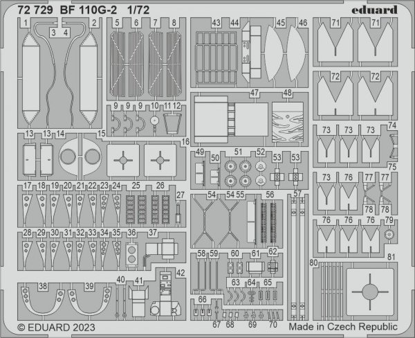 Eduard 72729 Bf 110G-2 EDUARD 1/72