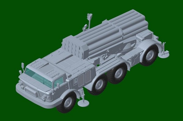Trumpeter 07180 Russian 9P140 TEL of 9K57 Uragan Multiple Launch Rocket System 1/72