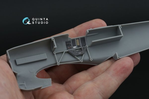 Quinta Studio QD48503 Typhoon Mk.Ib late 3D-Printed &amp; coloured Interior on decal paper (Hasegawa/Italeri) 1/48