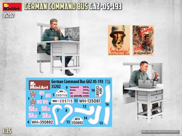 MiniArt 35202 German Command Bus GAZ-05-193 1/35