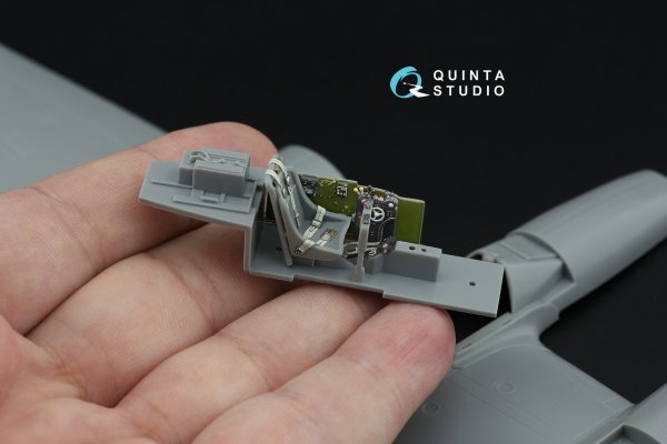 Quinta Studio QD48641 P-38G Lightning 3D-Printed &amp; coloured Interior on decal paper ( Hasegawa ) 1/48
