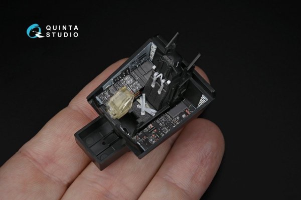Quinta Studio QD48169 F-117A 3D-Printed &amp; coloured Interior on decal paper (for Tamiya kit) 1/48