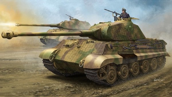 Hobby Boss 84530 German Sd.Kfz.182 King Tiger Porsche Turret w/ Zimmerit (1:35)