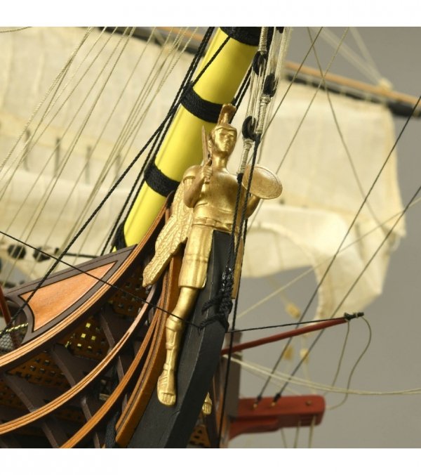 ARTESANIA LATINA 22901 Santisima Trinidad Trafalgar Ed. 1805 + figurki + miedziane poszycie 1/84