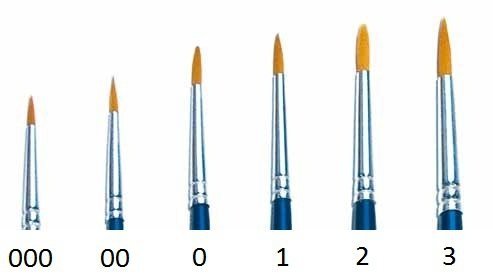 Italeri 52203 Pędzel okrągły syntetyczny 0