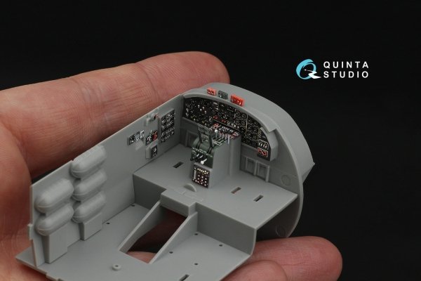 Quinta Studio QDS-48561 Boeing B-17G 3D-Printed &amp; coloured Interior on decal paper (HK models) (small version) 1/48
