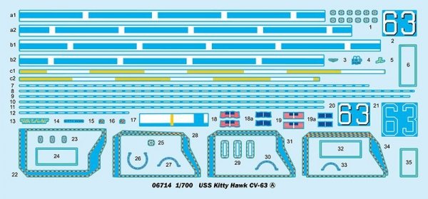 Trumpeter 06714 USS Kitty Hawk CV-63 1/700