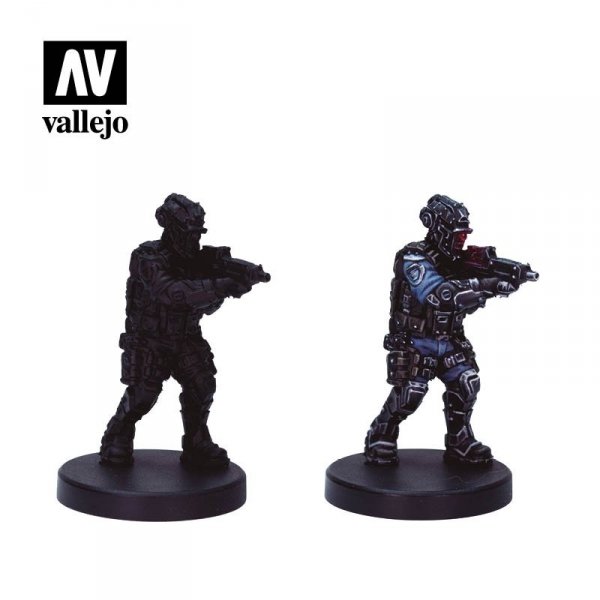 Vallejo 72308 Cyberpunk RED Lawmen Paint Set 8x17ml
