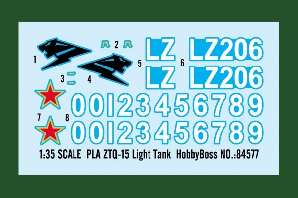 Hobby Boss 84577 PLA ZTQ-15 Light Tank 1/35
