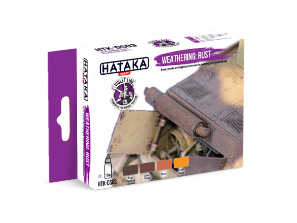 Hataka HTK-DS03 Weathering: Rust 4x17ml